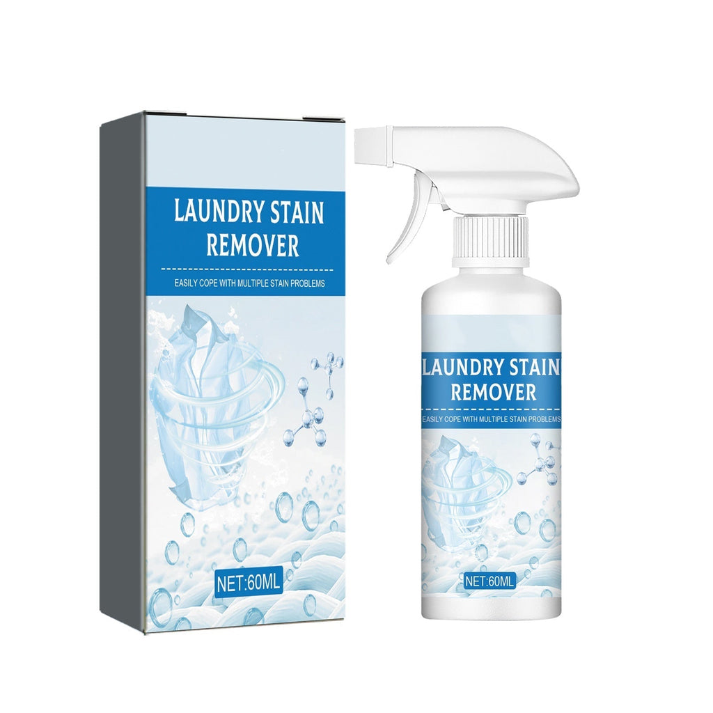 Laundry stain remover spray bottle with its box