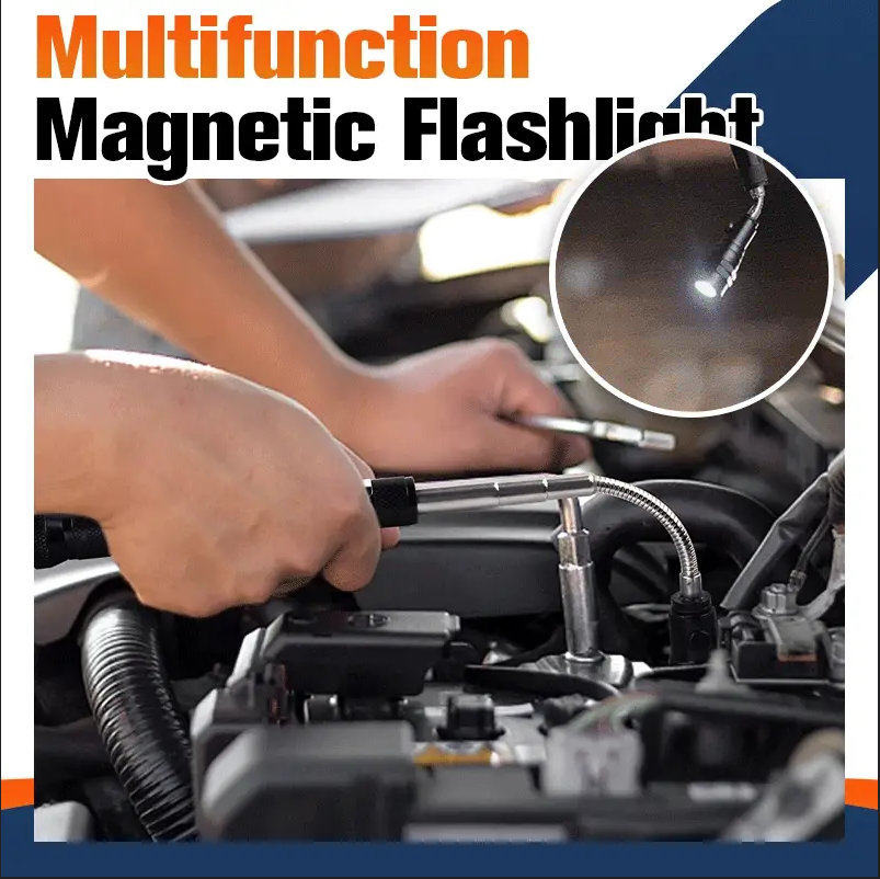 Magnetic Flexible Neck LED Work Flashlight