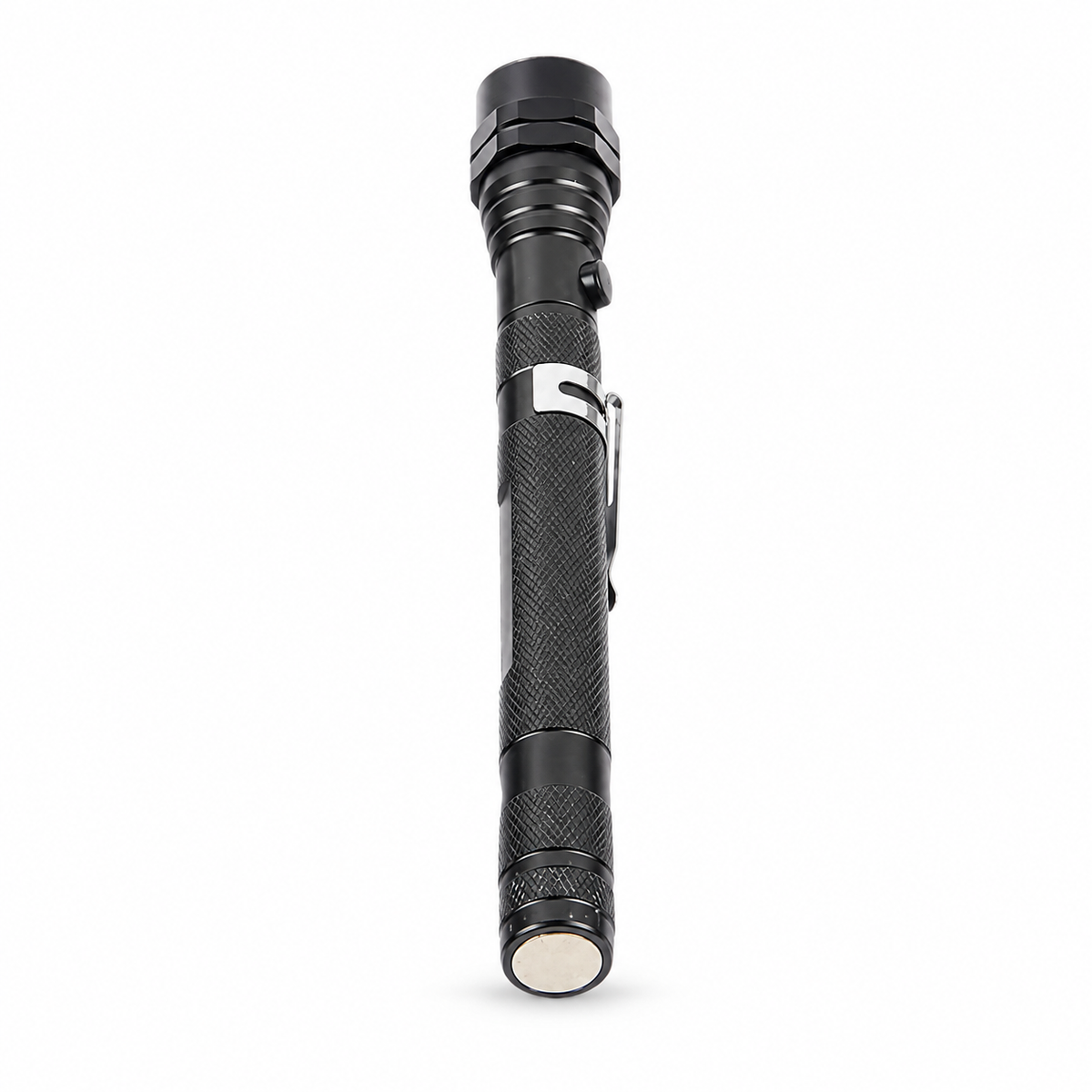 Black magnetic flexible neck LED work flashlight