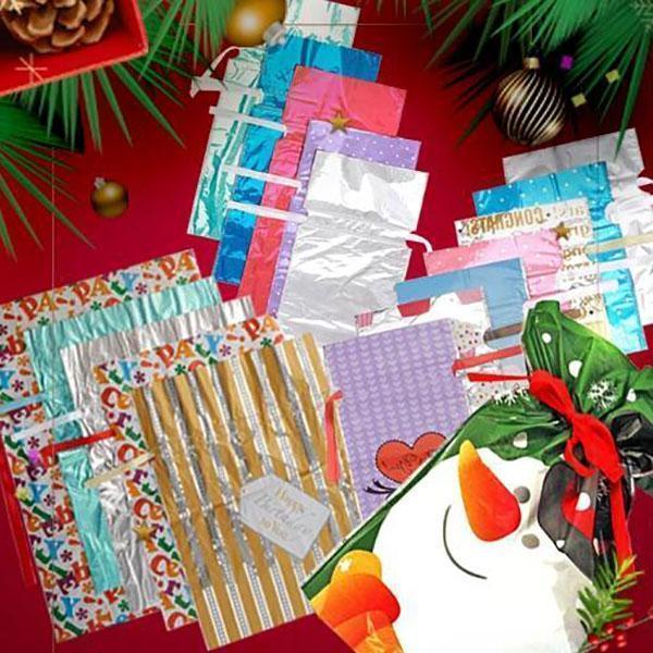 Christmas Drawstring Gift Bags