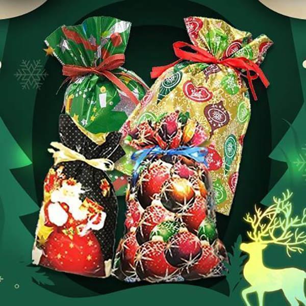 Christmas Drawstring Gift Bags