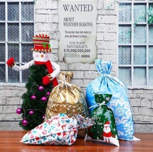 Christmas Drawstring Gift Bags