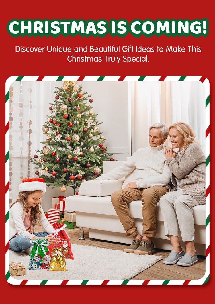 Christmas Drawstring Gift Bags