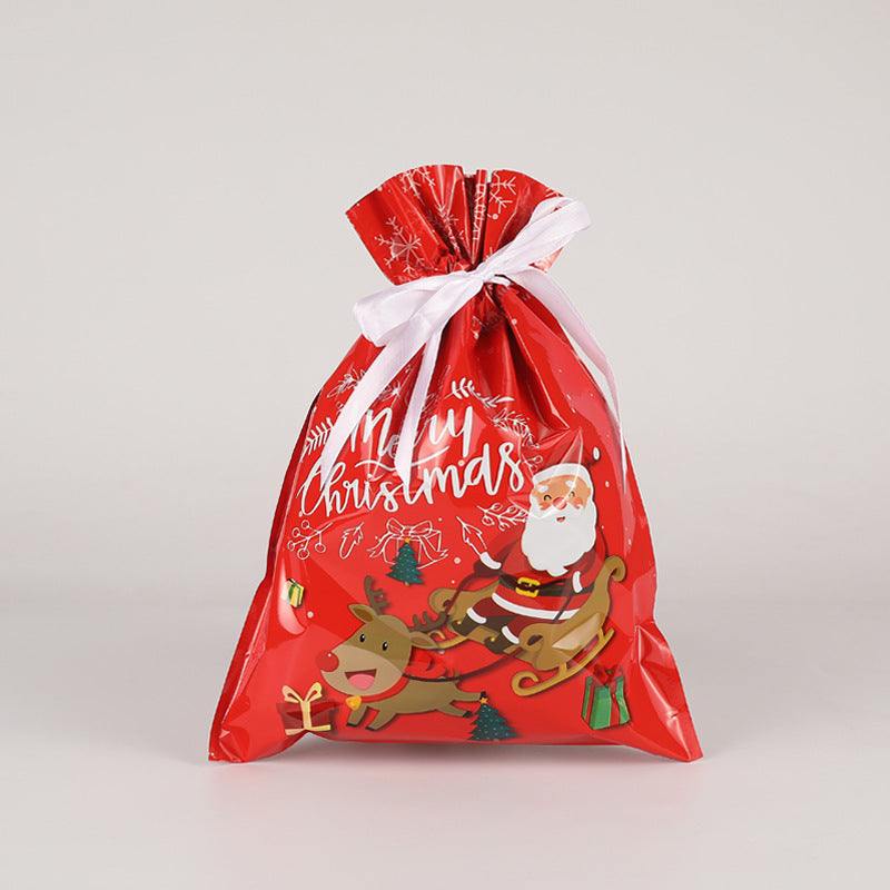 Christmas Red Christmas drawstring gift bag