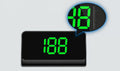 Green LED GPS speed display product close-up