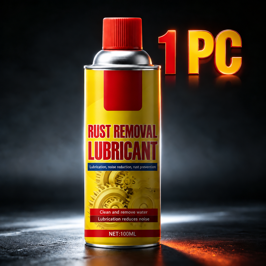 100mL metal rust remover and lubricant with a red cap