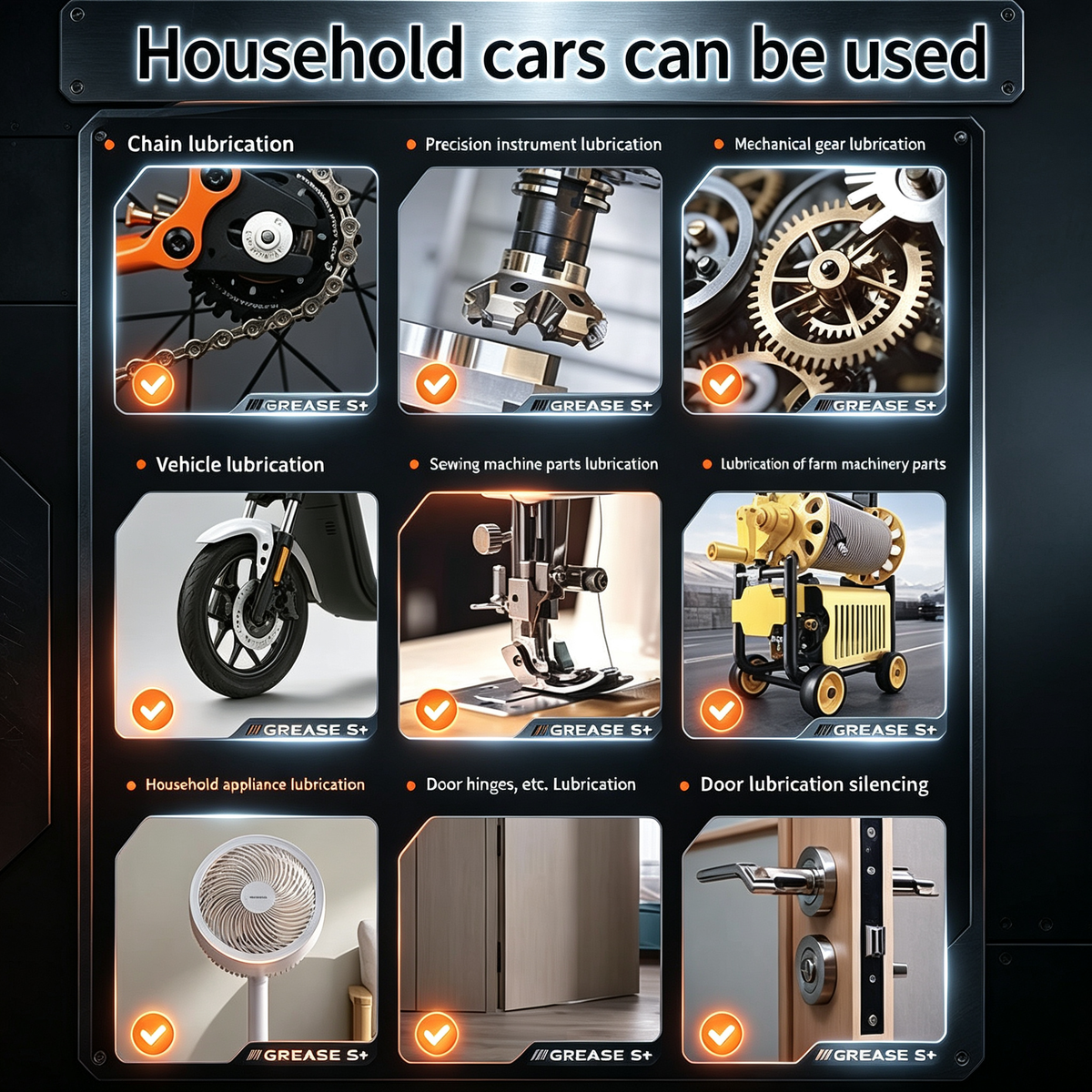 Examples of metal components and mechanical assemblies
