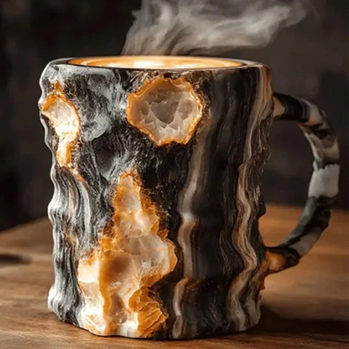 Rock crystal geode texture coffee mug
