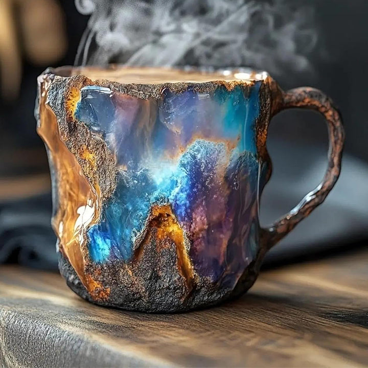 Colored Ore A crystal geode texture coffee mug