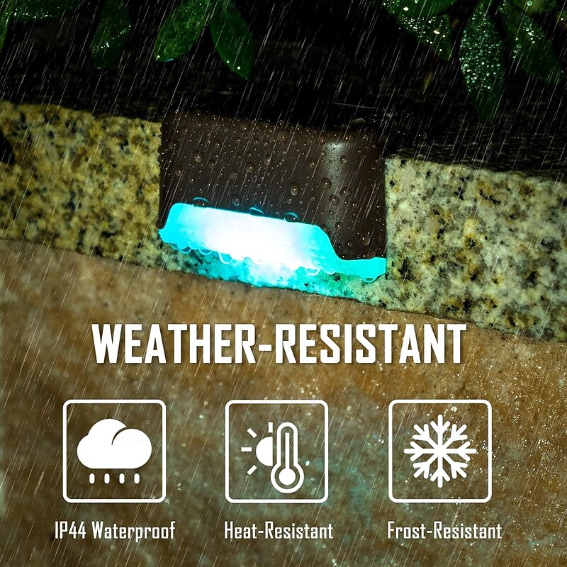Outdoor Solar Deck Lights for Steps and Fences Waterproof LED Lights