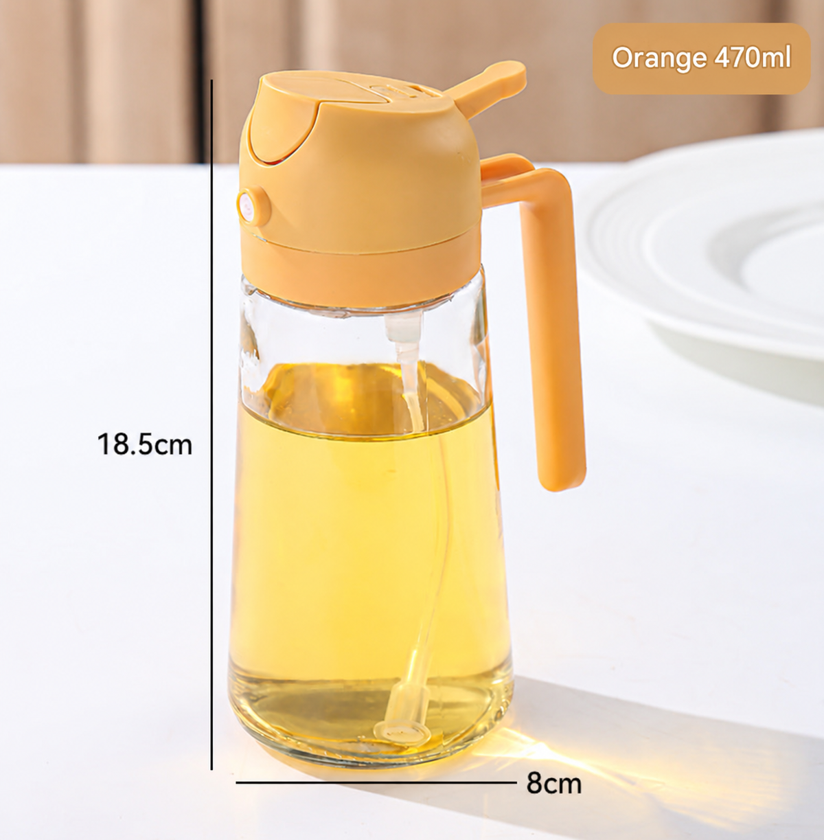 2-in-1 Oil Sprayer and Dispenser Bottle