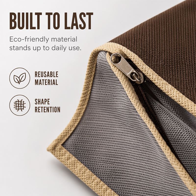 Close-up of the side zipper and fabric