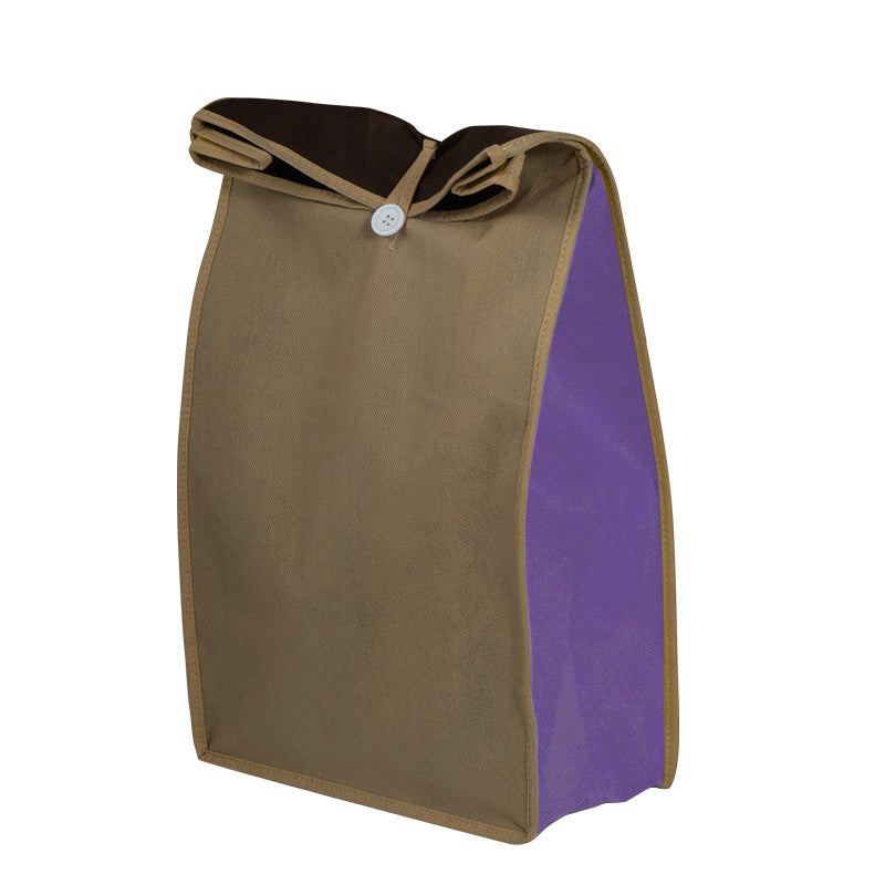 Purple vegetable storage bag on a white background