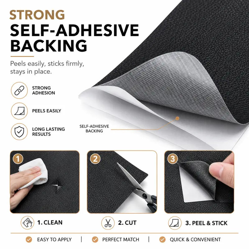 Peel-away backing and cut-to-fit application details