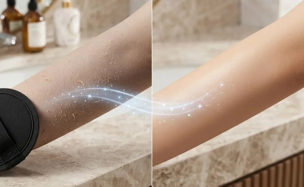 Round Exfoliating Body Scrubber Pad