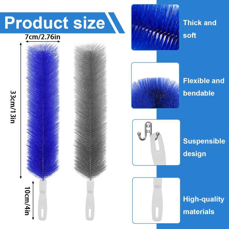 Flexible Fan Crevice Cleaning Duster Brush