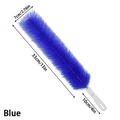 Blue flexible fan crevice cleaning brush