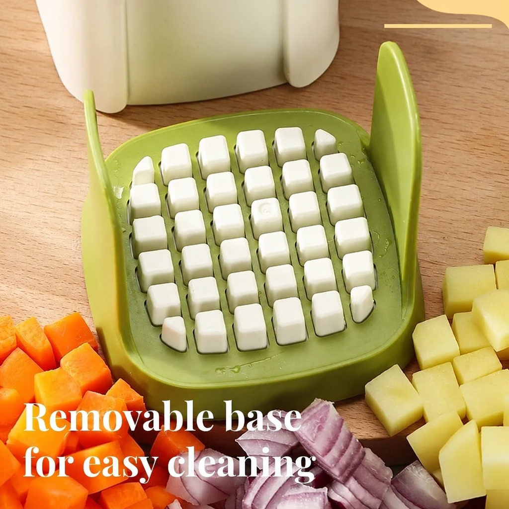 Removable base of the vegetable chopper