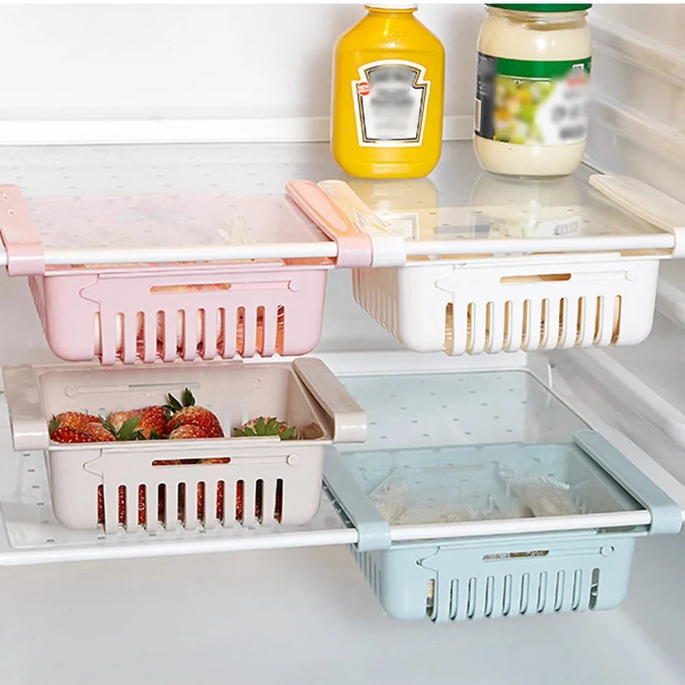 Adjustable Refrigerator Drawer Organizer