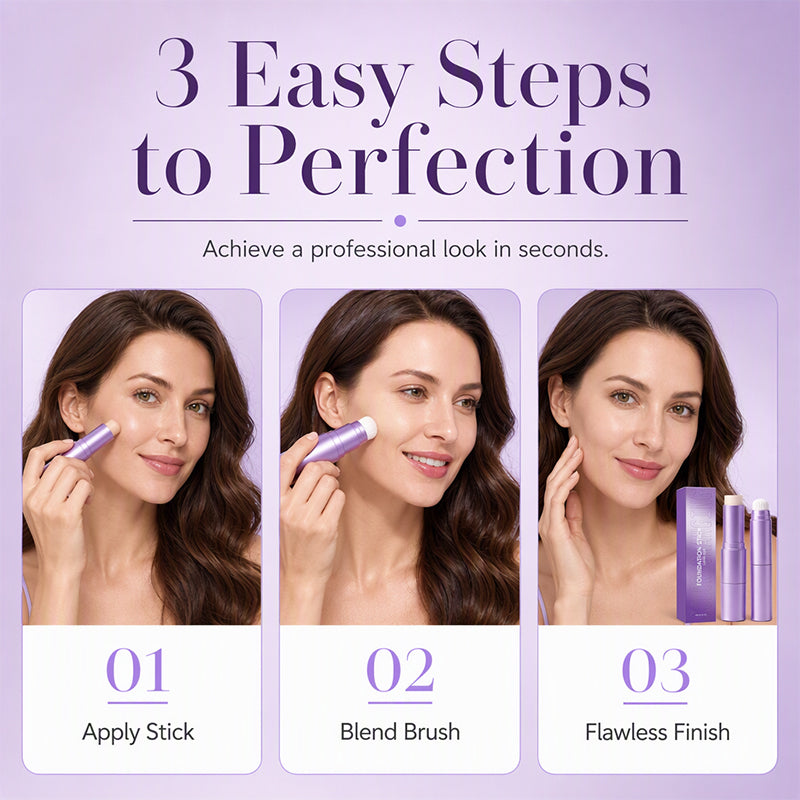 Foundation stick application steps