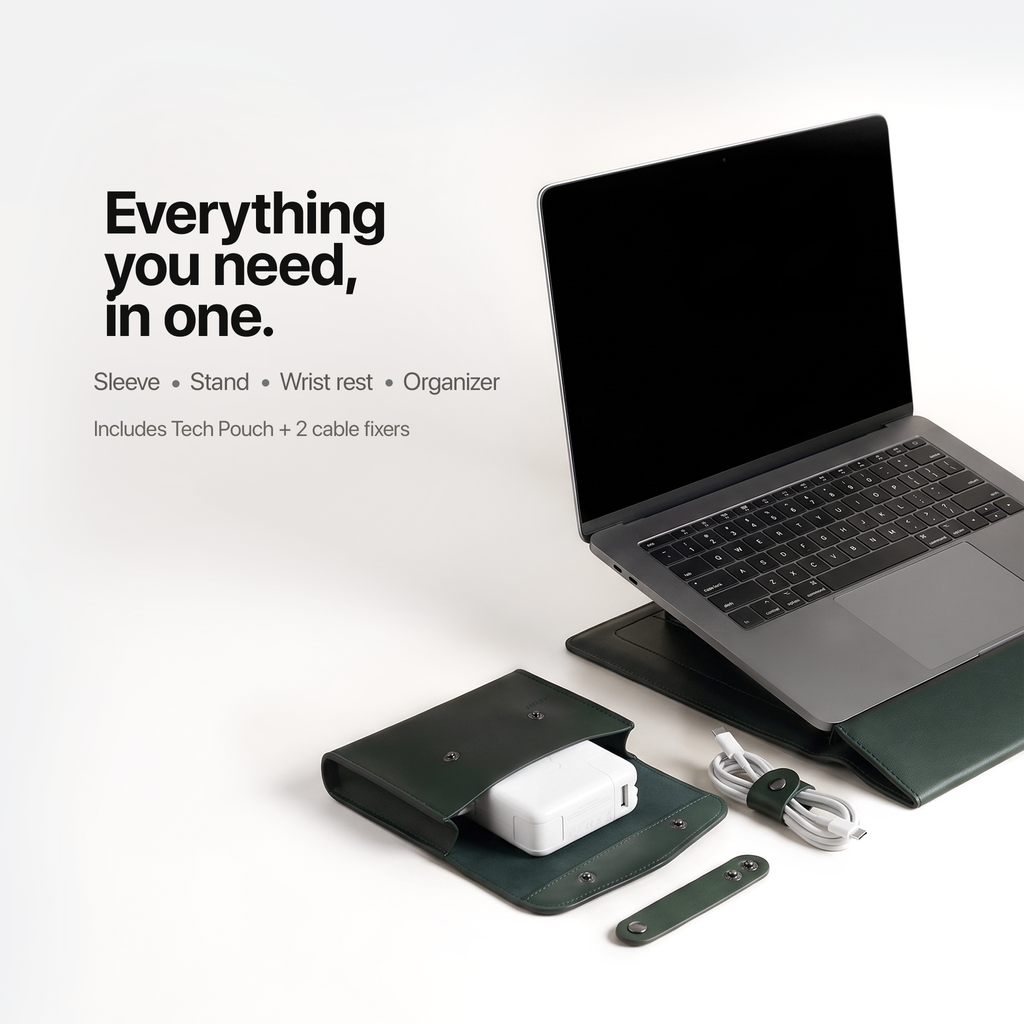 Multifunctional Laptop Sleeve with Foldable Stand