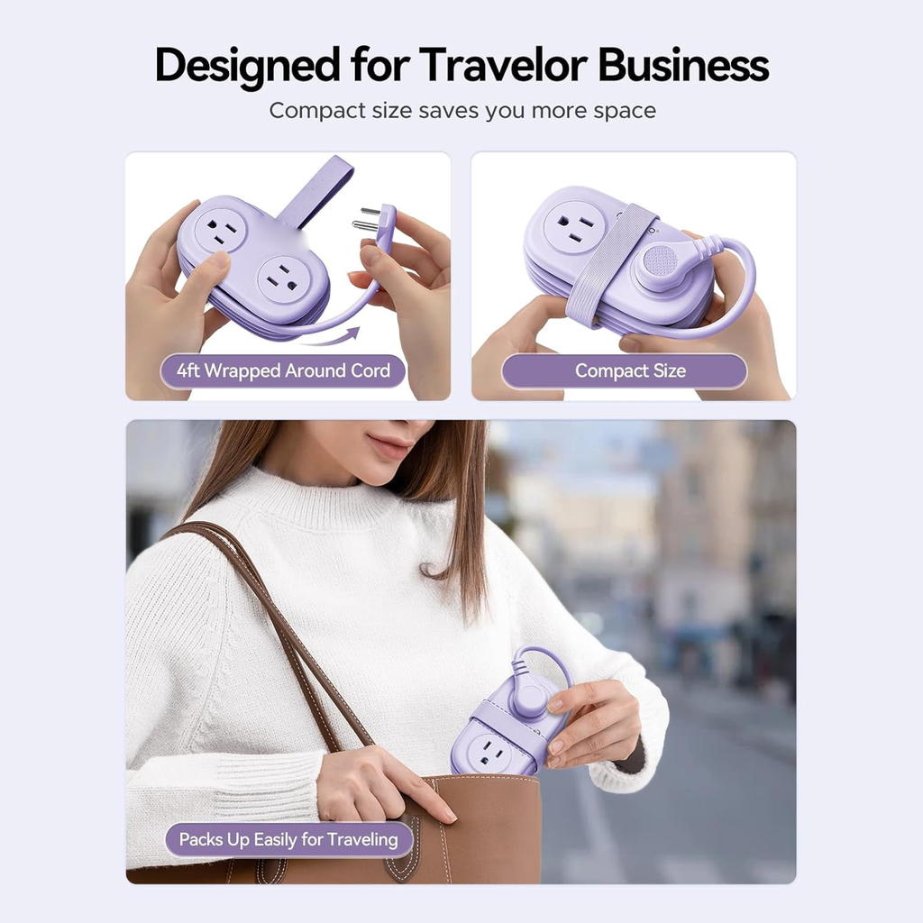 Compact strip packed for travel