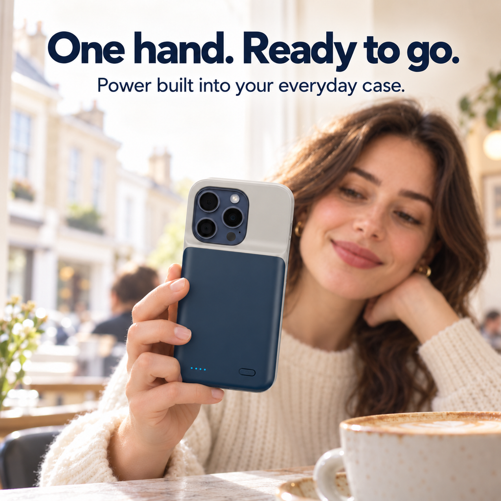 Slim Battery Case Portable Charger Protective Power Bank