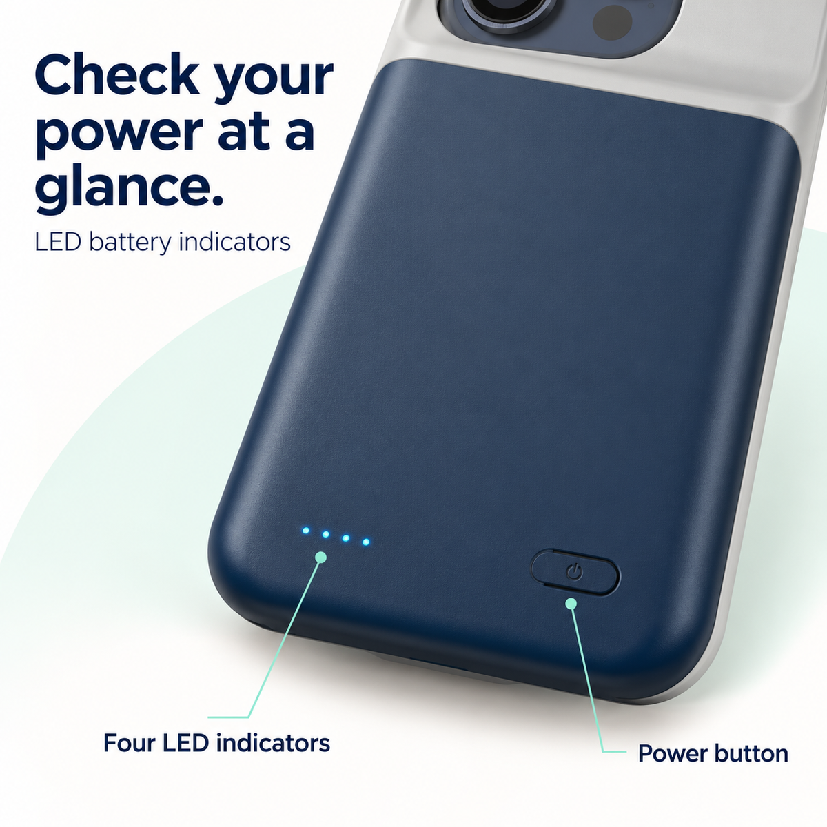 Slim Battery Case Portable Charger Protective Power Bank