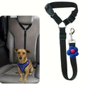 Black headrest dog strap